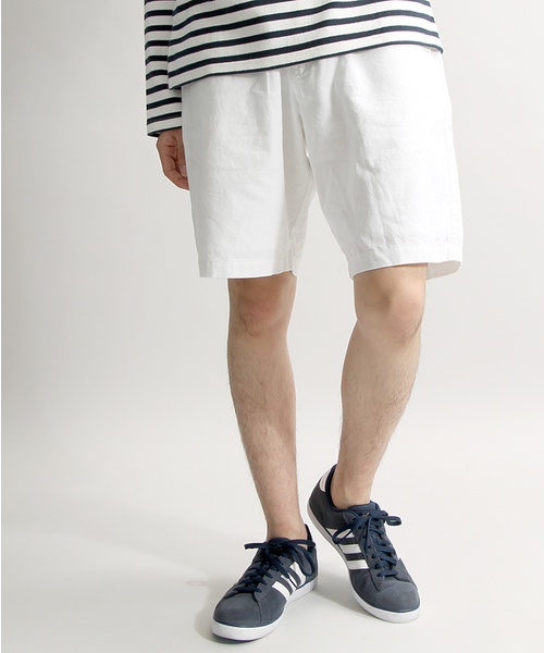 WEGO（ウィゴー）の「WEGO/綿麻カラーショーツ（その他パンツ・メンズ・サックスブルー/ライトピンク/ネイビー/ホワイト・MEDIUM/LARGE）」の14枚目の写真