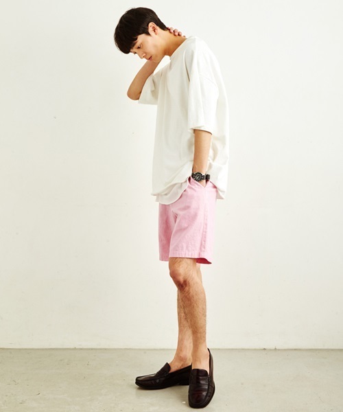 WEGO（ウィゴー）の「WEGO/綿麻カラーショーツ（その他パンツ・メンズ・サックスブルー/ライトピンク/ネイビー/ホワイト・MEDIUM/LARGE）」の19枚目の写真