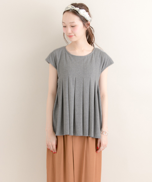 URBAN RESEARCH（アーバンリサーチ）の「UR レースアップTシャツ（Tシャツ/カットソー・レディース・トップグレー/グリーン/ブラック・FREE）」の17枚目の写真