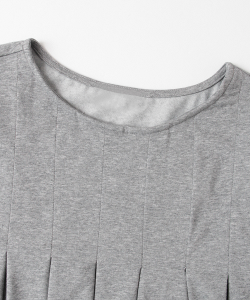 URBAN RESEARCH（アーバンリサーチ）の「UR レースアップTシャツ（Tシャツ/カットソー・レディース・トップグレー/グリーン/ブラック・FREE）」の14枚目の写真