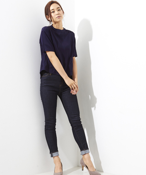 STUDIOUS（ステュディオス）の「ラスターポケットブラウス（シャツ/ブラウス・レディース・ネイビー/ブラウン・FREE）」の4枚目の写真