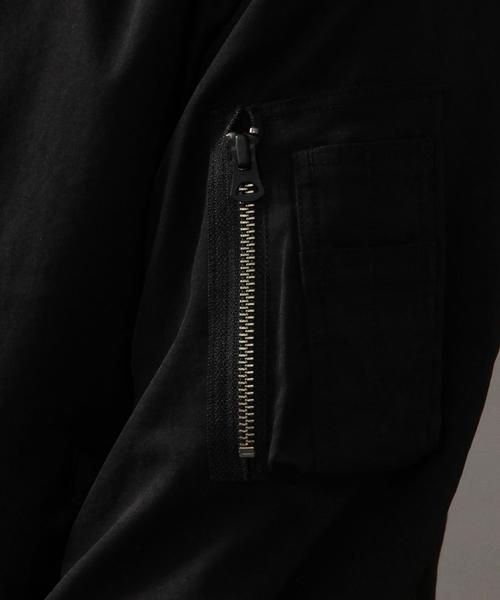 BEAUTY&YOUTH UNITED ARROWS（ビューティーアンドユースユナイテッドアローズ）の「BY ∴ ツイル MA-1◆（MA-1・メンズ・ブラック/オリーブ・MEDIUM/SMALL/X-LARGE/LARGE）」の7枚目の写真