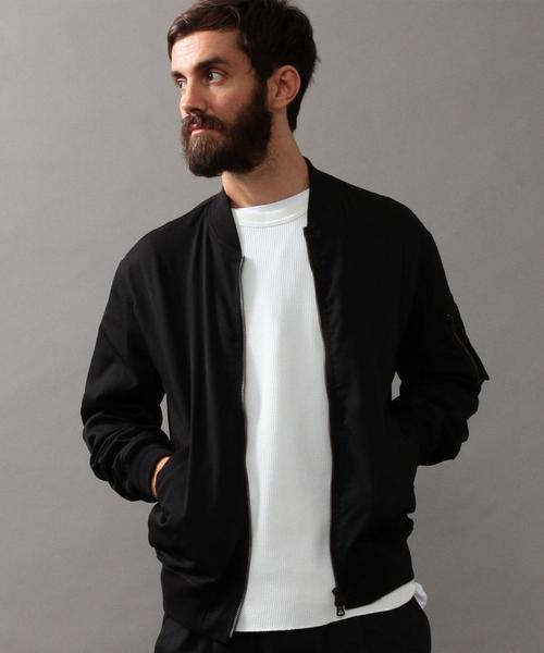 BEAUTY&YOUTH UNITED ARROWS（ビューティーアンドユースユナイテッドアローズ）の「BY ∴ ツイル MA-1◆（MA-1・メンズ・ブラック/オリーブ・MEDIUM/SMALL/X-LARGE/LARGE）」の12枚目の写真