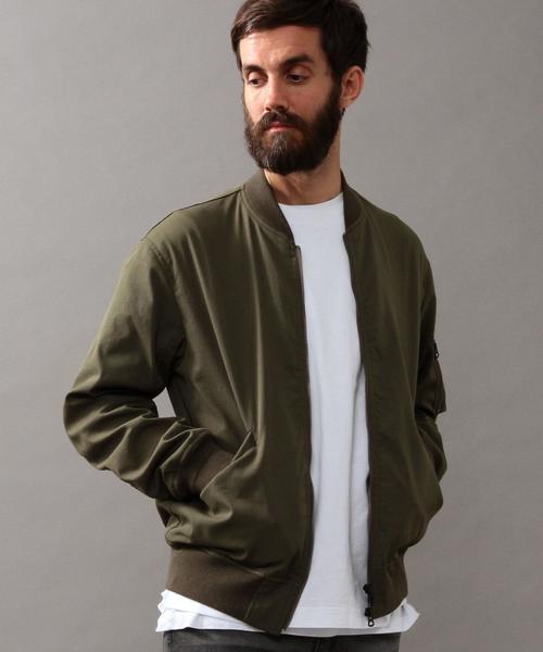 BEAUTY&YOUTH UNITED ARROWS（ビューティーアンドユースユナイテッドアローズ）の「BY ∴ ツイル MA-1◆（MA-1・メンズ・ブラック/オリーブ・MEDIUM/SMALL/X-LARGE/LARGE）」の16枚目の写真