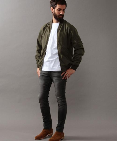 BEAUTY&YOUTH UNITED ARROWS（ビューティーアンドユースユナイテッドアローズ）の「BY ∴ ツイル MA-1◆（MA-1・メンズ・ブラック/オリーブ・MEDIUM/SMALL/X-LARGE/LARGE）」の8枚目の写真