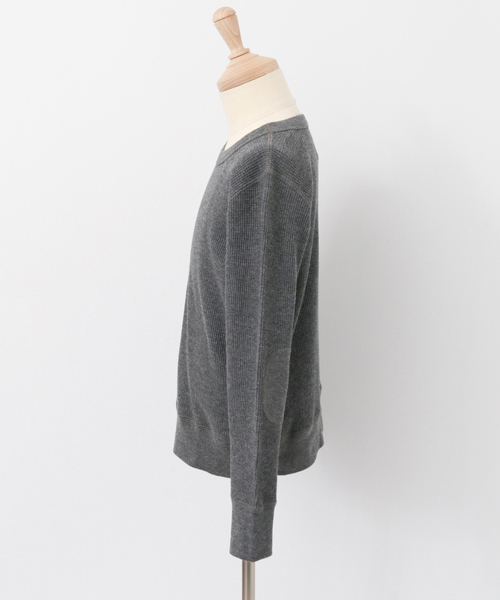 URBAN RESEARCH DOORS（アーバンリサーチドアーズ）の「DOORS ワッフルロンT（Tシャツ/カットソー・キッズ・チャコールグレー/オフホワイト・135/120/105/90）」の4枚目の写真