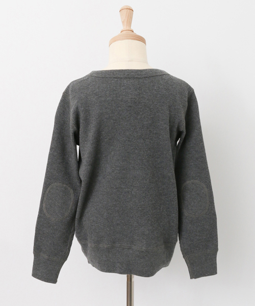 URBAN RESEARCH DOORS（アーバンリサーチドアーズ）の「DOORS ワッフルロンT（Tシャツ/カットソー・キッズ・チャコールグレー/オフホワイト・135/120/105/90）」の5枚目の写真