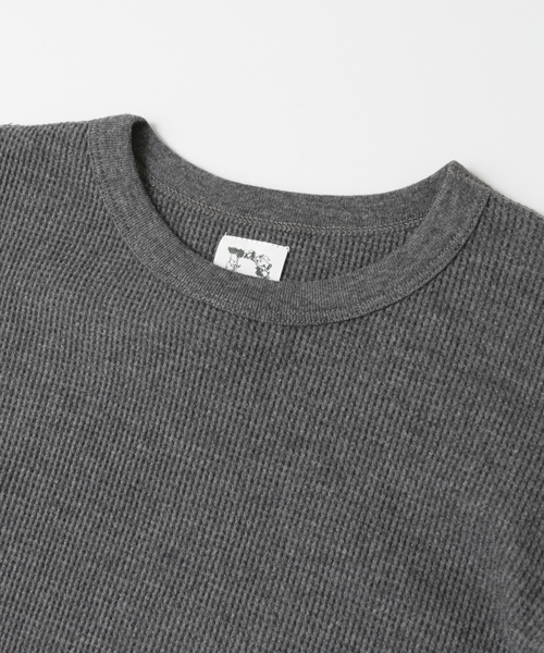 URBAN RESEARCH DOORS（アーバンリサーチドアーズ）の「DOORS ワッフルロンT（Tシャツ/カットソー・キッズ・チャコールグレー/オフホワイト・135/120/105/90）」の6枚目の写真