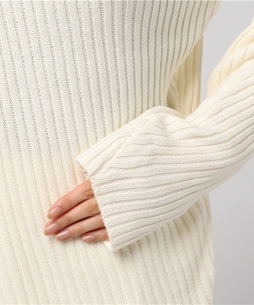 WEGO(ウィゴー)の「DISPARK/アシンメトリーニット(ニット/セーター・レディース・ブラック/イエロー/レッド/ホワイト・FREE)」の21枚目の写真