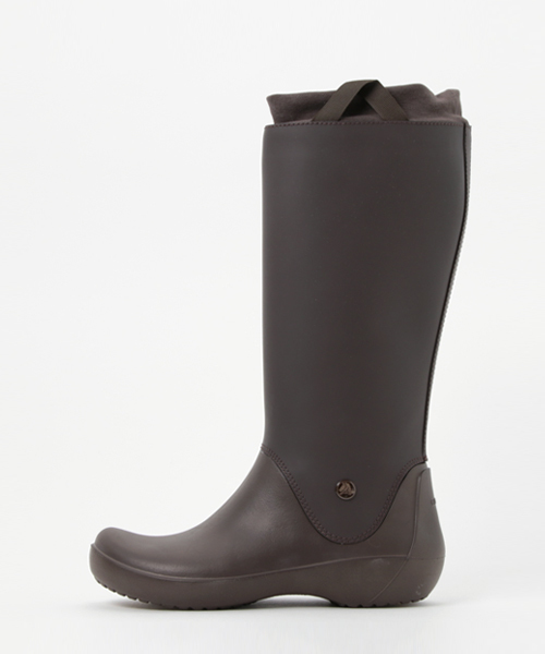 crocs（クロックス）の「【CROCS】レインフローブーツ（レインシューズ・レディース・ダークブラウン/ブラック・M/L）」の3枚目の写真