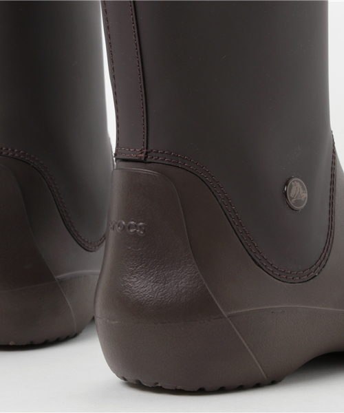 crocs（クロックス）の「【CROCS】レインフローブーツ（レインシューズ・レディース・ダークブラウン/ブラック・M/L）」の10枚目の写真