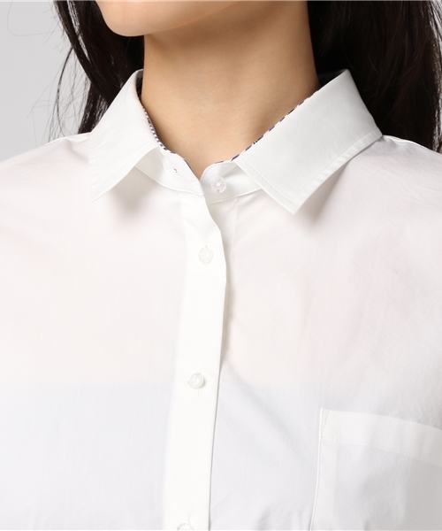 LOVELESS（ラブレス）の「【LOVELESS】WOMENS オーバーサイズシャツ（シャツ/ブラウス・レディース・カーキ/ホワイト・36/34）」の6枚目の写真