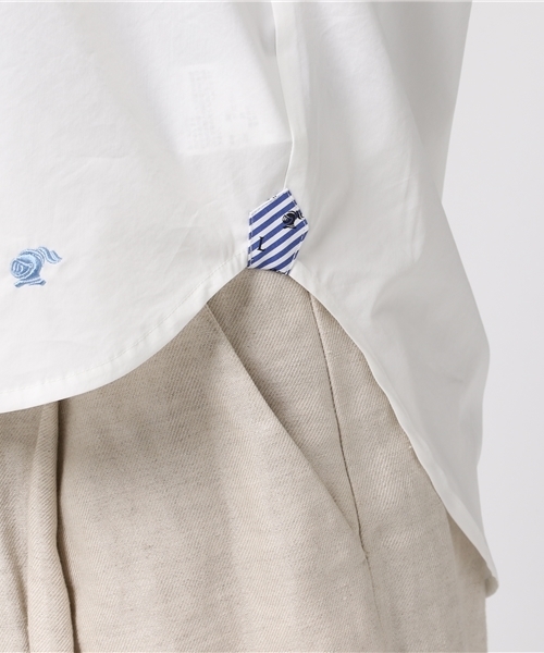 LOVELESS（ラブレス）の「【LOVELESS】WOMENS オーバーサイズシャツ（シャツ/ブラウス・レディース・カーキ/ホワイト・36/34）」の9枚目の写真