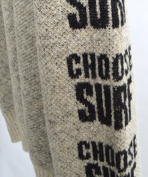 SURF/BRAND（サーフブランド）の「SURF/BRAND/サーフブランド CHOOSE RPT KNIT（ニット/セーター・メンズ・ベージュ/ブラック・L/M/S）」の4枚目の写真