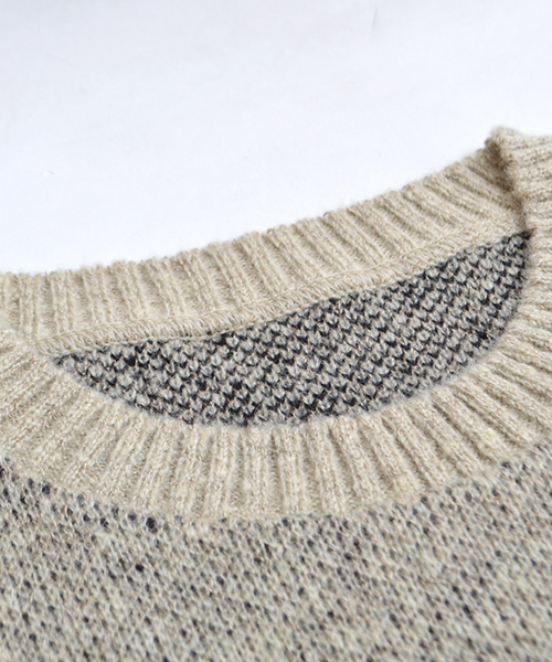 SURF/BRAND（サーフブランド）の「SURF/BRAND/サーフブランド CHOOSE RPT KNIT（ニット/セーター・メンズ・ベージュ/ブラック・L/M/S）」の7枚目の写真