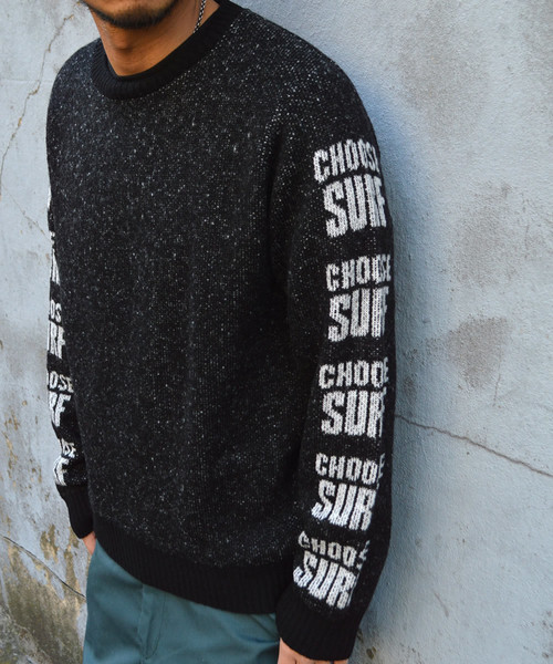 SURF/BRAND（サーフブランド）の「SURF/BRAND/サーフブランド CHOOSE RPT KNIT（ニット/セーター・メンズ・ベージュ/ブラック・L/M/S）」の14枚目の写真