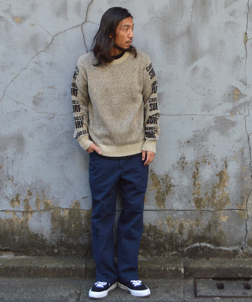 SURF/BRAND（サーフブランド）の「SURF/BRAND/サーフブランド CHOOSE RPT KNIT（ニット/セーター・メンズ・ベージュ/ブラック・L/M/S）」の13枚目の写真