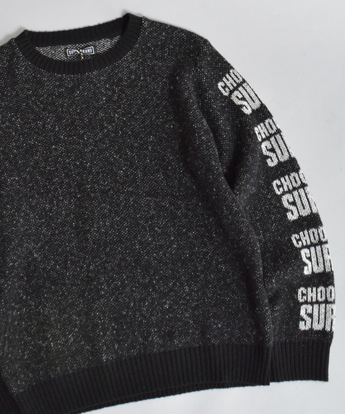 SURF/BRAND（サーフブランド）の「SURF/BRAND/サーフブランド CHOOSE RPT KNIT（ニット/セーター・メンズ・ベージュ/ブラック・L/M/S）」の10枚目の写真