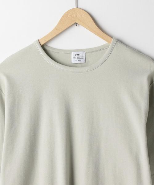 coen（コーエン）の「コットンスムースラウンドTシャツ（Tシャツ/カットソー・メンズ・ホワイト/ライトグレー・X-LARGE/LARGE/MEDIUM/SMALL）」の8枚目の写真