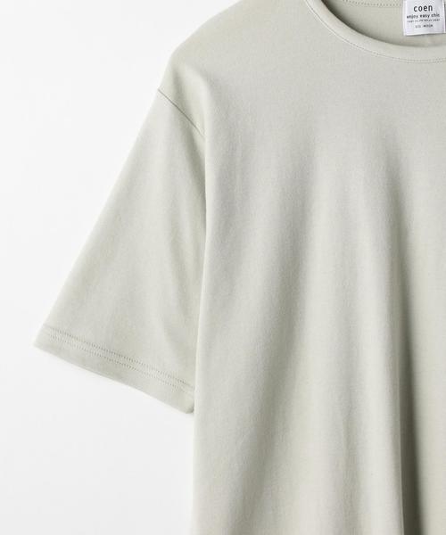 coen（コーエン）の「コットンスムースラウンドTシャツ（Tシャツ/カットソー・メンズ・ホワイト/ライトグレー・X-LARGE/LARGE/MEDIUM/SMALL）」の9枚目の写真