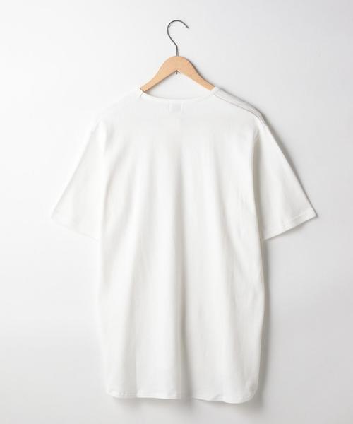coen（コーエン）の「コットンスムースラウンドTシャツ（Tシャツ/カットソー・メンズ・ホワイト/ライトグレー・X-LARGE/LARGE/MEDIUM/SMALL）」の4枚目の写真