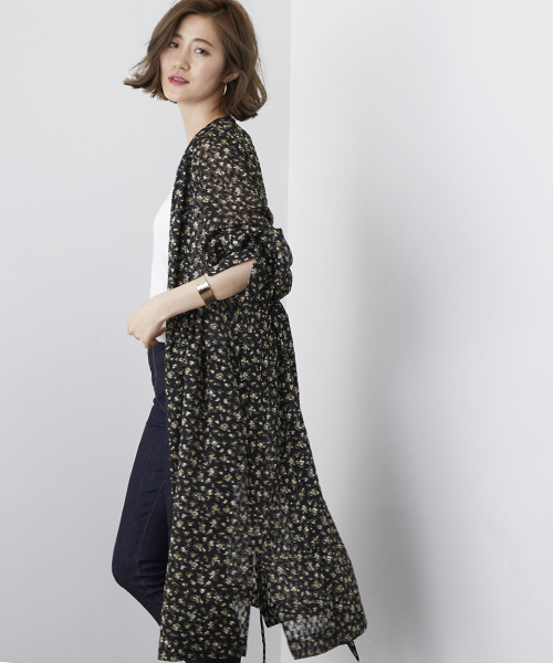 STUDIOUS（ステュディオス）の「ダークフラワーガウンワンピース（ワンピース・レディース・ブラック・FREE）」の3枚目の写真