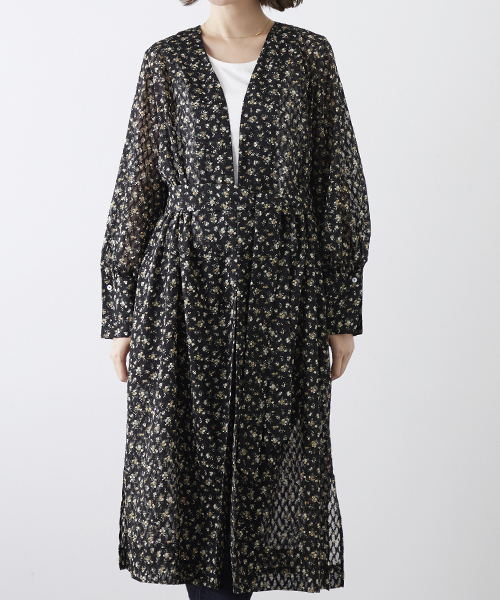 STUDIOUS（ステュディオス）の「ダークフラワーガウンワンピース（ワンピース・レディース・ブラック・FREE）」の5枚目の写真