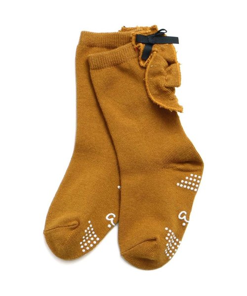 apres les cours（アプレレクール）の「後ろフリルソックス（ソックス/靴下・キッズ・レッド/マスタード/サックスブルー・12/21/15 /18）」の2枚目の写真