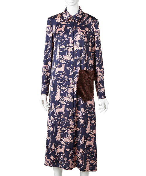 訳あり Akira Naka アキラナカ ドレスワンピース ネイビー ロングワンピース マキシワンピース Esehotel Lt