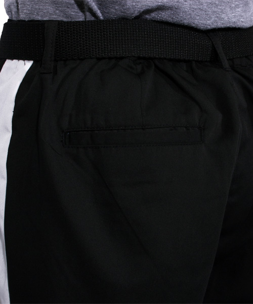 ８(eight)（エイト）の「ライン入り アンクルパンツ ワイド サルエルパンツ（スラックス・メンズ・ブラック/グレー・MEDIUM/LARGE）」の15枚目の写真