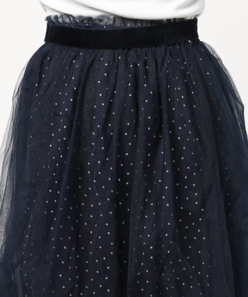 LODISPOTTO（ロディスポット）の「フェアリーエトワール★チュールスカート（スカート・レディース・ホワイト/ネイビー・MEDIUM）」の9枚目の写真