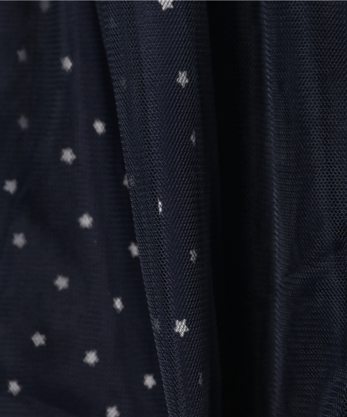 LODISPOTTO（ロディスポット）の「フェアリーエトワール★チュールスカート（スカート・レディース・ホワイト/ネイビー・MEDIUM）」の6枚目の写真