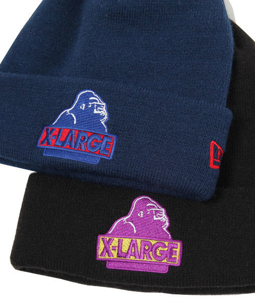 XLARGE（エクストララージ）の「NEWERA OG CUFF BEANIE（ニットキャップ/ビーニー・メンズ・ブラック/ネイビー・ONE SIZE）」の3枚目の写真