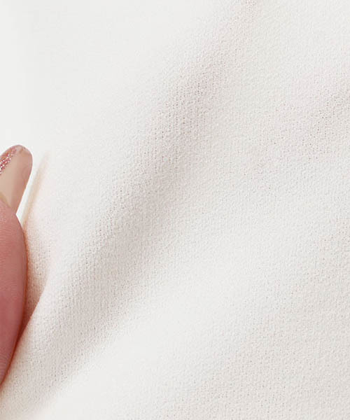 Pierrot（ピエロ）の「キーネック キャンディースリーブ カットジョーゼット Tブラウス（シャツ/ブラウス・レディース・ブラック/ベージュ/マスタード/カーキ/ミント/ネイビー/ブルー・L/M）」の8枚目の写真