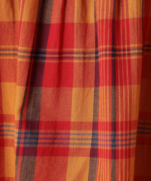 coen（コーエン）の「【Market】 マドラスチェックギャザーブラウス（シャツ/ブラウス・レディース・ネイビー/ピンク系その他・FREE）」の8枚目の写真