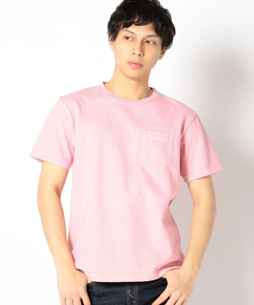 SHIPS(シップス)の「SHIPS: アメリカ製 後染め クルー ネック ポケット Tシャツ(Tシャツ/カットソー・メンズ・オフホワイト/ライトイエロー/ライトピンク/ライトブルー・X-LARGE/MEDIUM/SMALL/LARGE)」の6枚目の写真