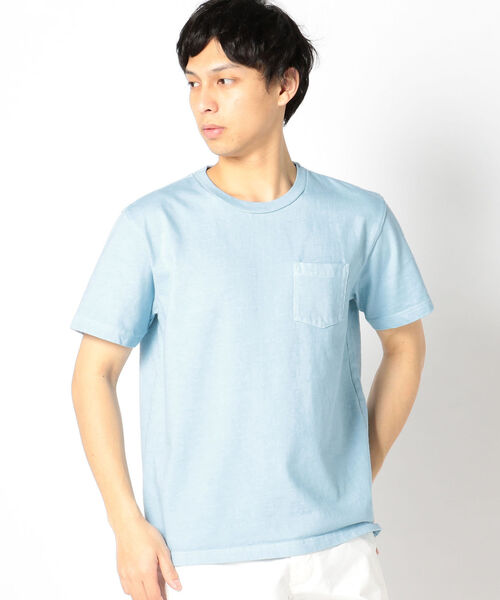 SHIPS(シップス)の「SHIPS: アメリカ製 後染め クルー ネック ポケット Tシャツ(Tシャツ/カットソー・メンズ・オフホワイト/ライトイエロー/ライトピンク/ライトブルー・X-LARGE/MEDIUM/SMALL/LARGE)」の8枚目の写真