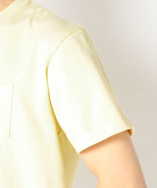 SHIPS(シップス)の「SHIPS: アメリカ製 後染め クルー ネック ポケット Tシャツ(Tシャツ/カットソー・メンズ・オフホワイト/ライトイエロー/ライトピンク/ライトブルー・X-LARGE/MEDIUM/SMALL/LARGE)」の12枚目の写真
