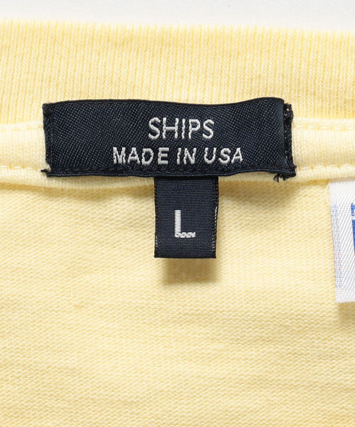 SHIPS(シップス)の「SHIPS: アメリカ製 後染め クルー ネック ポケット Tシャツ(Tシャツ/カットソー・メンズ・オフホワイト/ライトイエロー/ライトピンク/ライトブルー・X-LARGE/MEDIUM/SMALL/LARGE)」の15枚目の写真