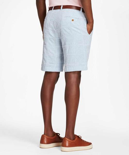 Brooks Brothers シアサッカー生地 ストライプ スイムパンツ M