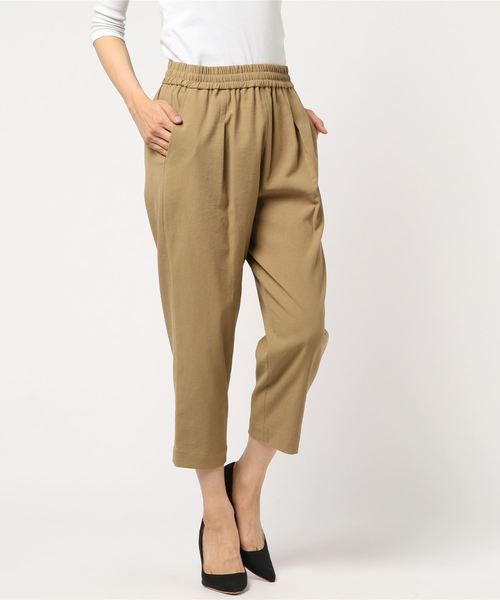 Munich(ミューニック)の「Munich(ミューニック)CROPPED PANTS/クロップドパンツ(その他パンツ・レディース・ホワイト/キャメル・SMALL/X-SMALL)」の5枚目の写真