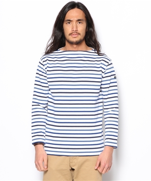 JOURNAL STANDARD(ジャーナルスタンダード)の「SAINT JAMES / セントジェームス: OUESSANT 4R L/S / ボーダーカットソー(Tシャツ/カットソー・メンズ・レッド/ブルー系その他・4/3)」の3枚目の写真