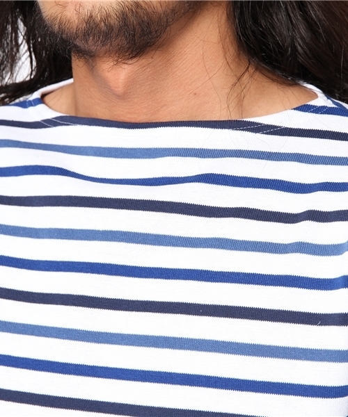 JOURNAL STANDARD(ジャーナルスタンダード)の「SAINT JAMES / セントジェームス: OUESSANT 4R L/S / ボーダーカットソー(Tシャツ/カットソー・メンズ・レッド/ブルー系その他・4/3)」の6枚目の写真