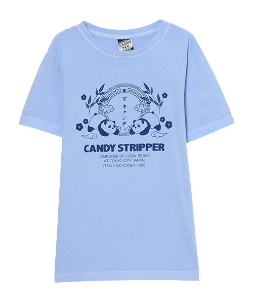 Candy Stripper（キャンディストリッパー）の「CANDY IN TOKYO CITY Tシャツ（Tシャツ/カットソー・レディース・オフホワイト/ブラック/ライトブルー/ラベンダー・2/3/4）」の4枚目の写真