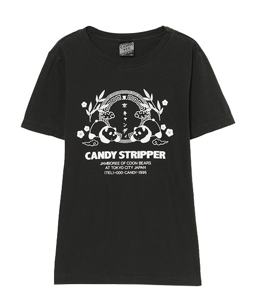 Candy Stripper（キャンディストリッパー）の「CANDY IN TOKYO CITY Tシャツ（Tシャツ/カットソー・レディース・オフホワイト/ブラック/ライトブルー/ラベンダー・2/3/4）」の3枚目の写真