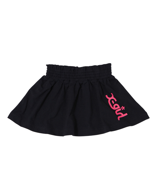 X-girl Stages（エックスガールステージス）の「BASIC SKIRT （4T～7T）（スカート・キッズ・ブラック/レッド/ピンク/ネイビー・4T/5T/6T/7T）」の2枚目の写真