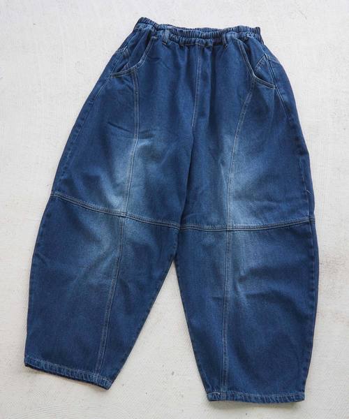 CUBE SUGAR（キューブシュガー）の「WEB限定 キリカエボールデニムパンツ（デニムパンツ・レディース・インディゴブルー/ブルー/ブラック・M）」の12枚目の写真