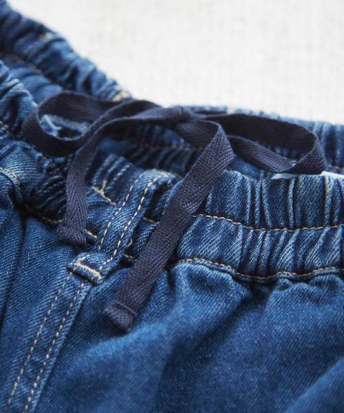 CUBE SUGAR（キューブシュガー）の「WEB限定 キリカエボールデニムパンツ（デニムパンツ・レディース・インディゴブルー/ブルー/ブラック・M）」の14枚目の写真