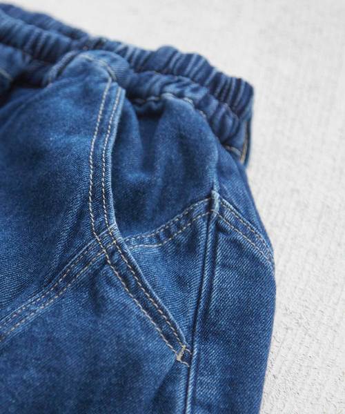 CUBE SUGAR（キューブシュガー）の「WEB限定 キリカエボールデニムパンツ（デニムパンツ・レディース・インディゴブルー/ブルー/ブラック・M）」の15枚目の写真