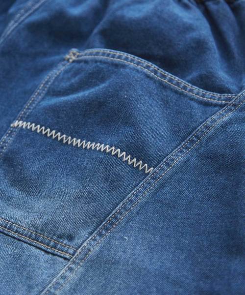 CUBE SUGAR（キューブシュガー）の「WEB限定 キリカエボールデニムパンツ（デニムパンツ・レディース・インディゴブルー/ブルー/ブラック・M）」の18枚目の写真